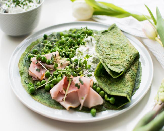Špenátové palačinky recept a ingredience