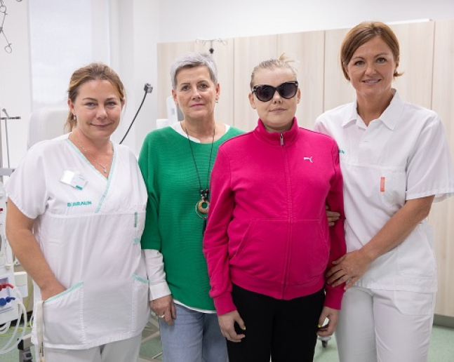 Pacientka Tereza s břišní dialýzou v Uherským Brodě