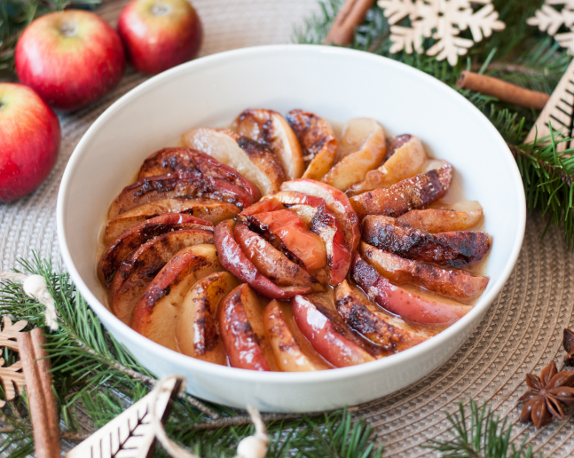 Pečená jablka se skořicí recept a ingredience 