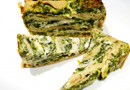 Špenátové palačinkové lasagne