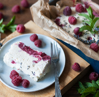 Levandulovo malinové Semifreddo 